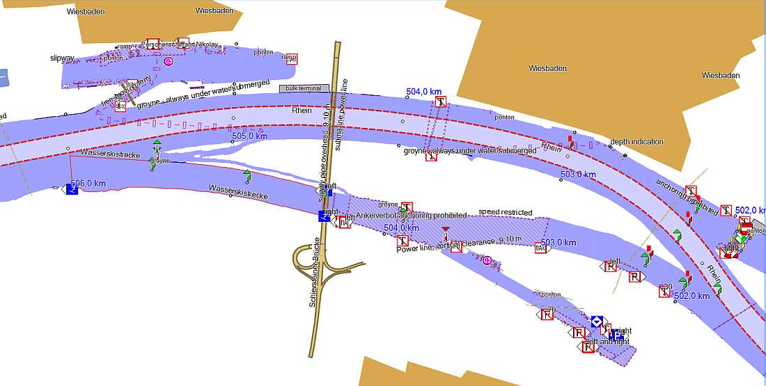 Rhein in Mapsource